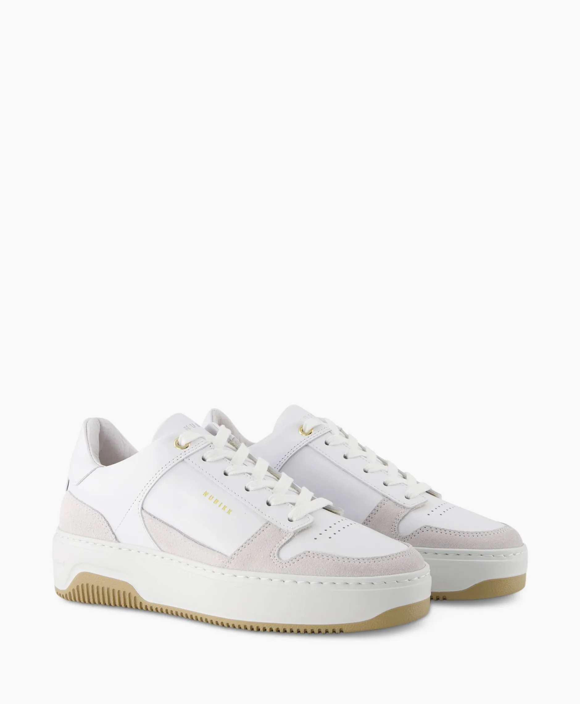 Dames Nubikk Sneakers*Sneaker Basket Court Off White