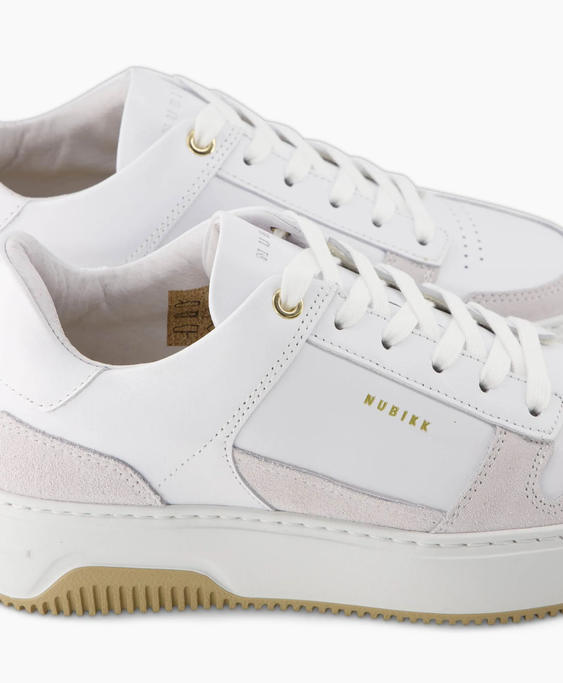 Dames Nubikk Sneakers*Sneaker Basket Court Off White