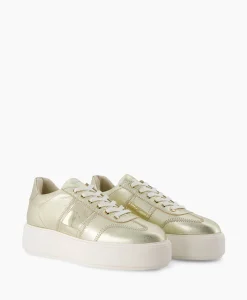 Dames Nubikk Sneakers*Sneaker Elise Wing Goud