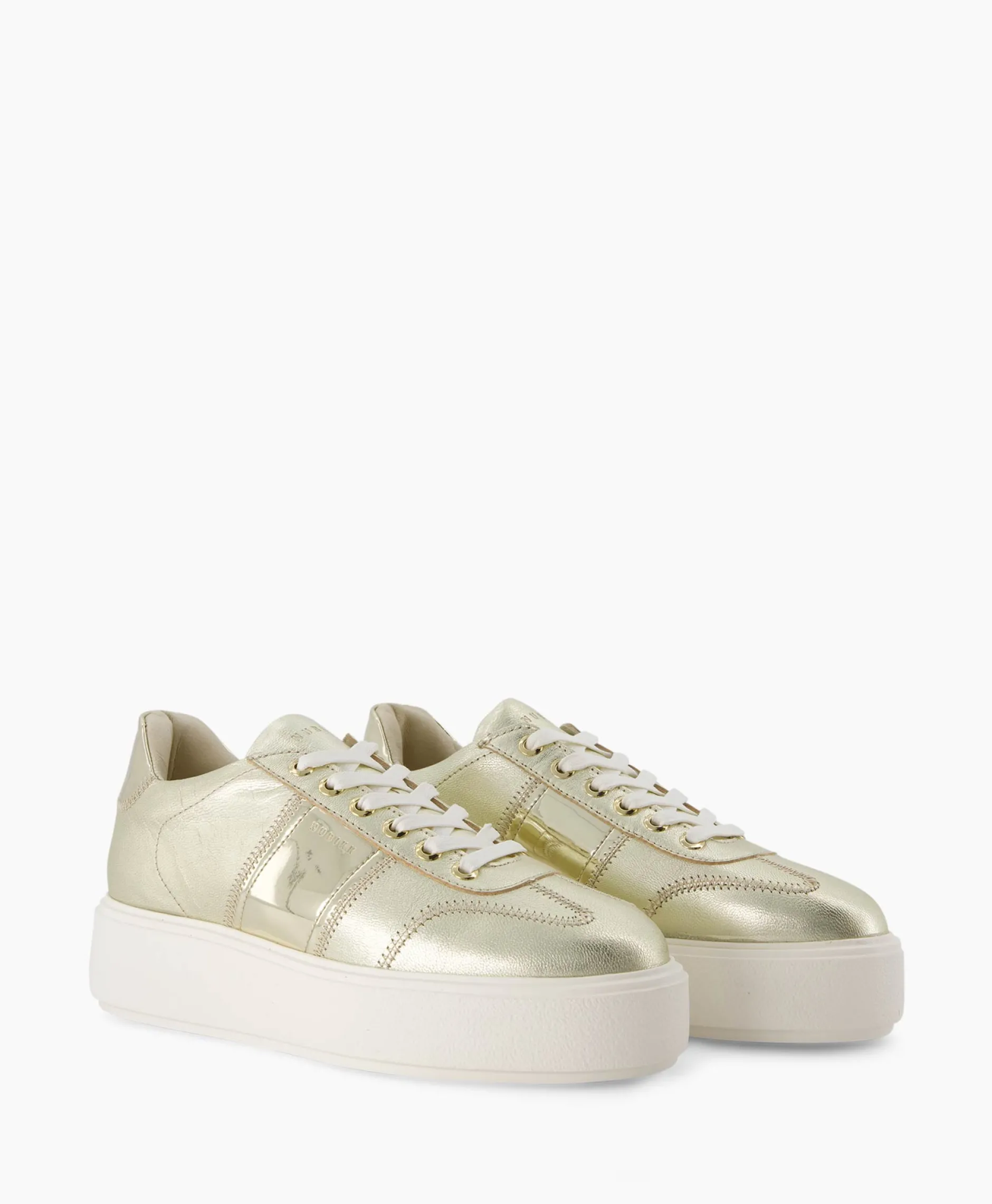 Dames Nubikk Sneakers*Sneaker Elise Wing Goud
