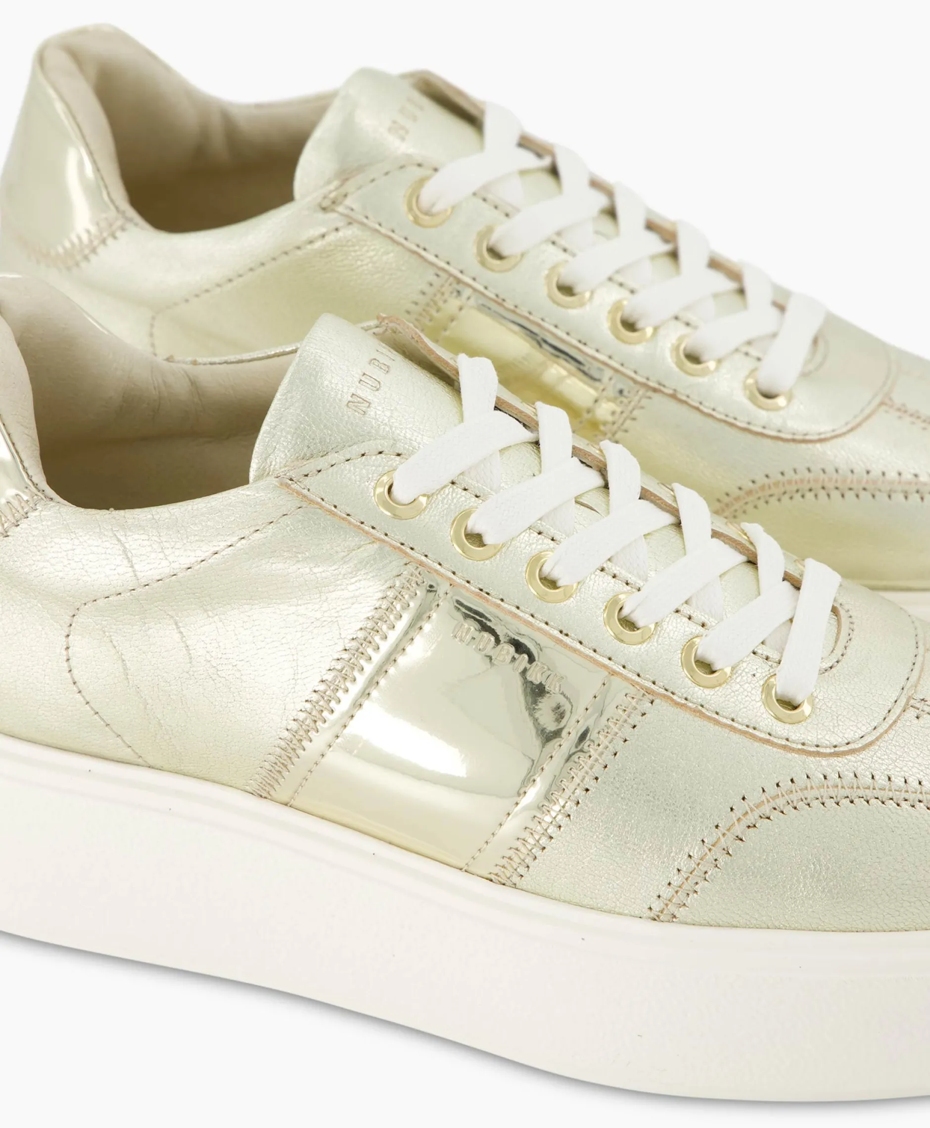 Dames Nubikk Sneakers*Sneaker Elise Wing Goud