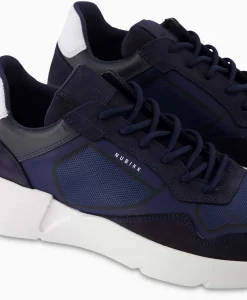 Heren Nubikk Sneakers*Sneaker Roque Road Curl Donker Blauw