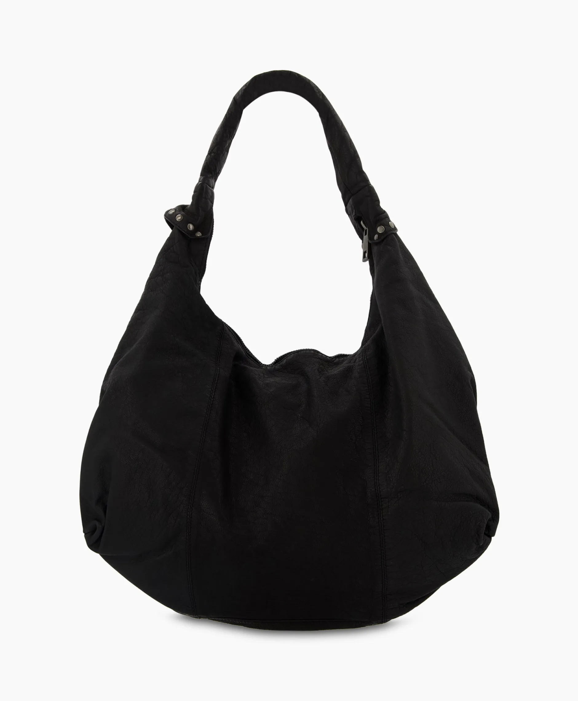 Dames Nunoo Bags Tassen*Crossbody Tas Maxi Dandy Rivet Washed Black Zwart