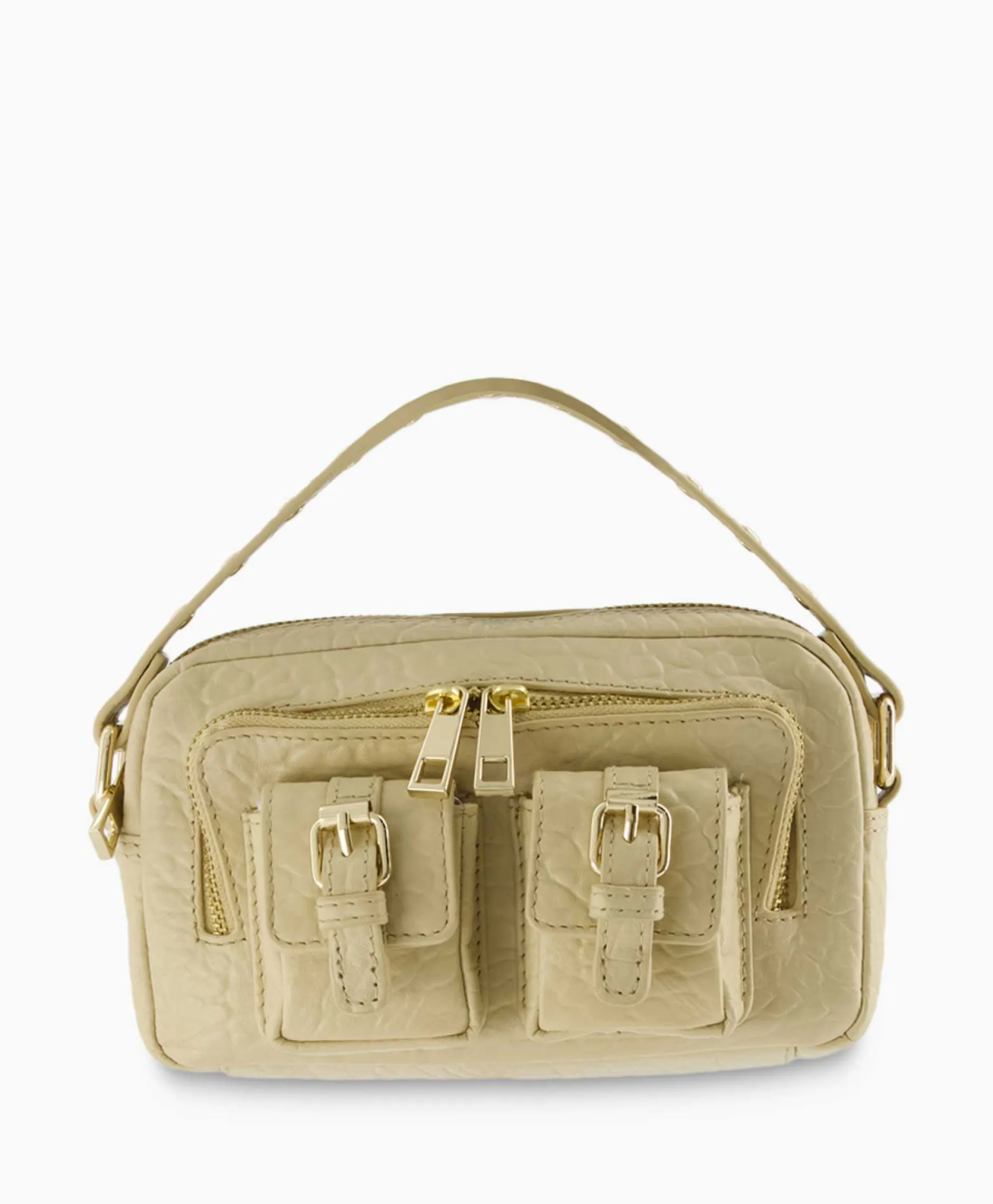 Dames Nunoo Bags Tassen*Schouder / Hand Tas Helena Buckle New Zealand Beige