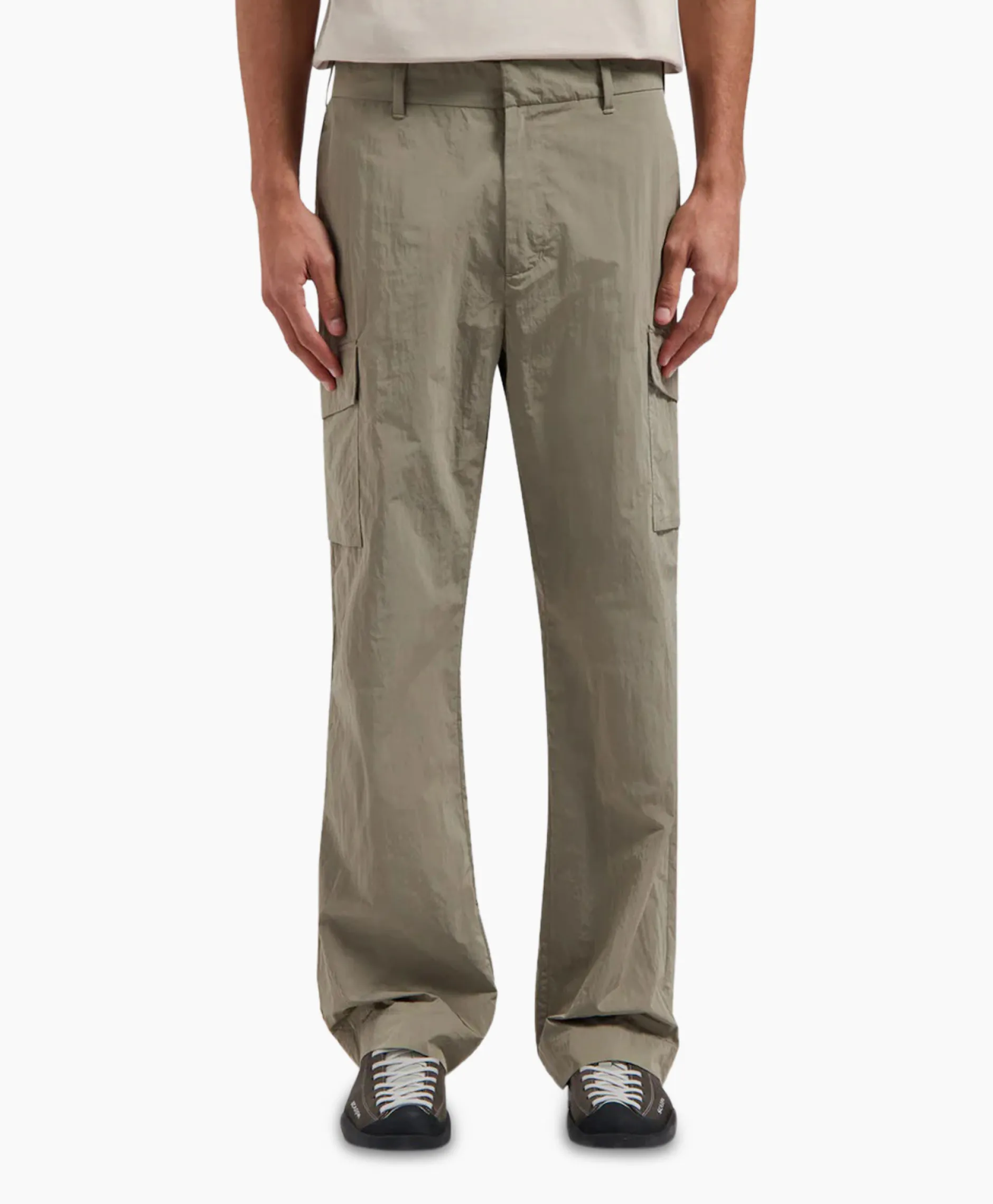 Heren Olaf Hussein Broeken*Cargobroek Nylon Cargo Grijs