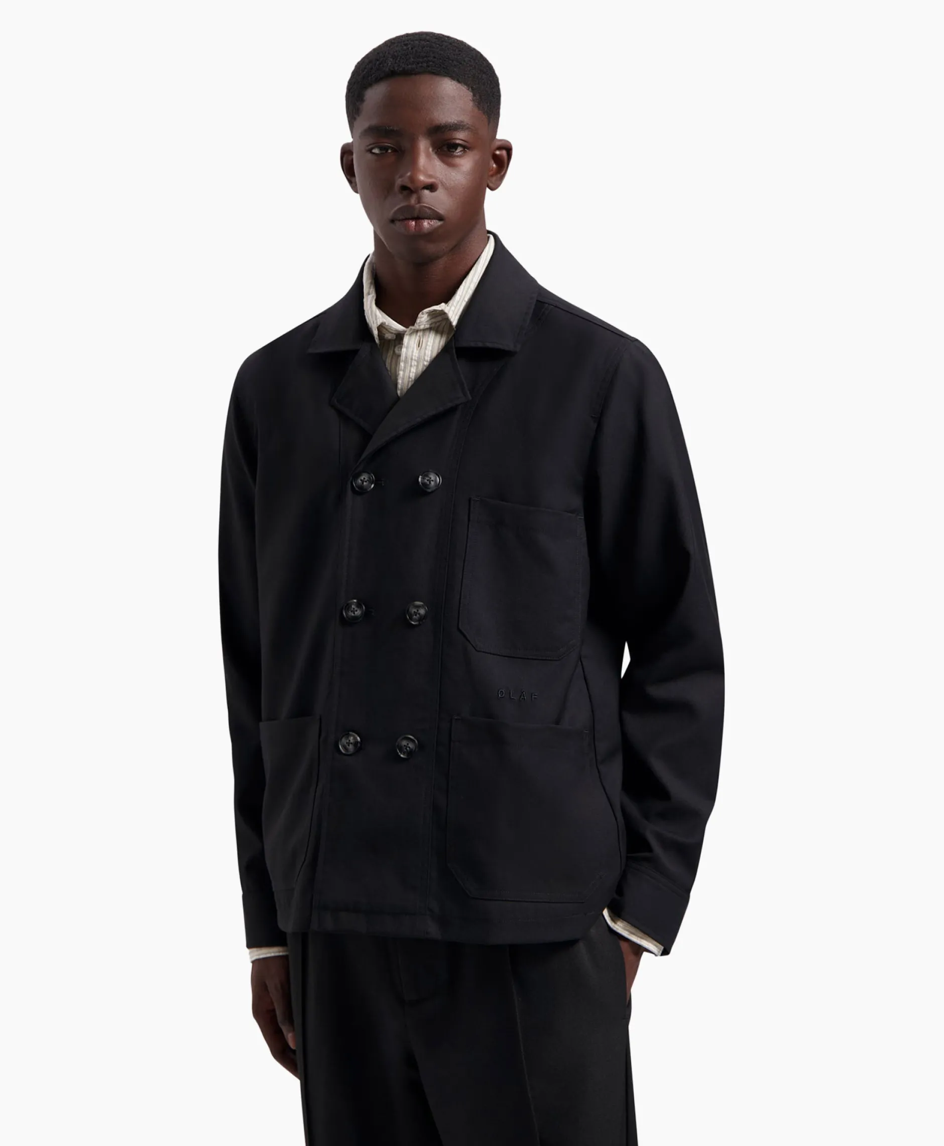 Heren Olaf Hussein Jassen*Jack Db Workwear Blazer Zwart