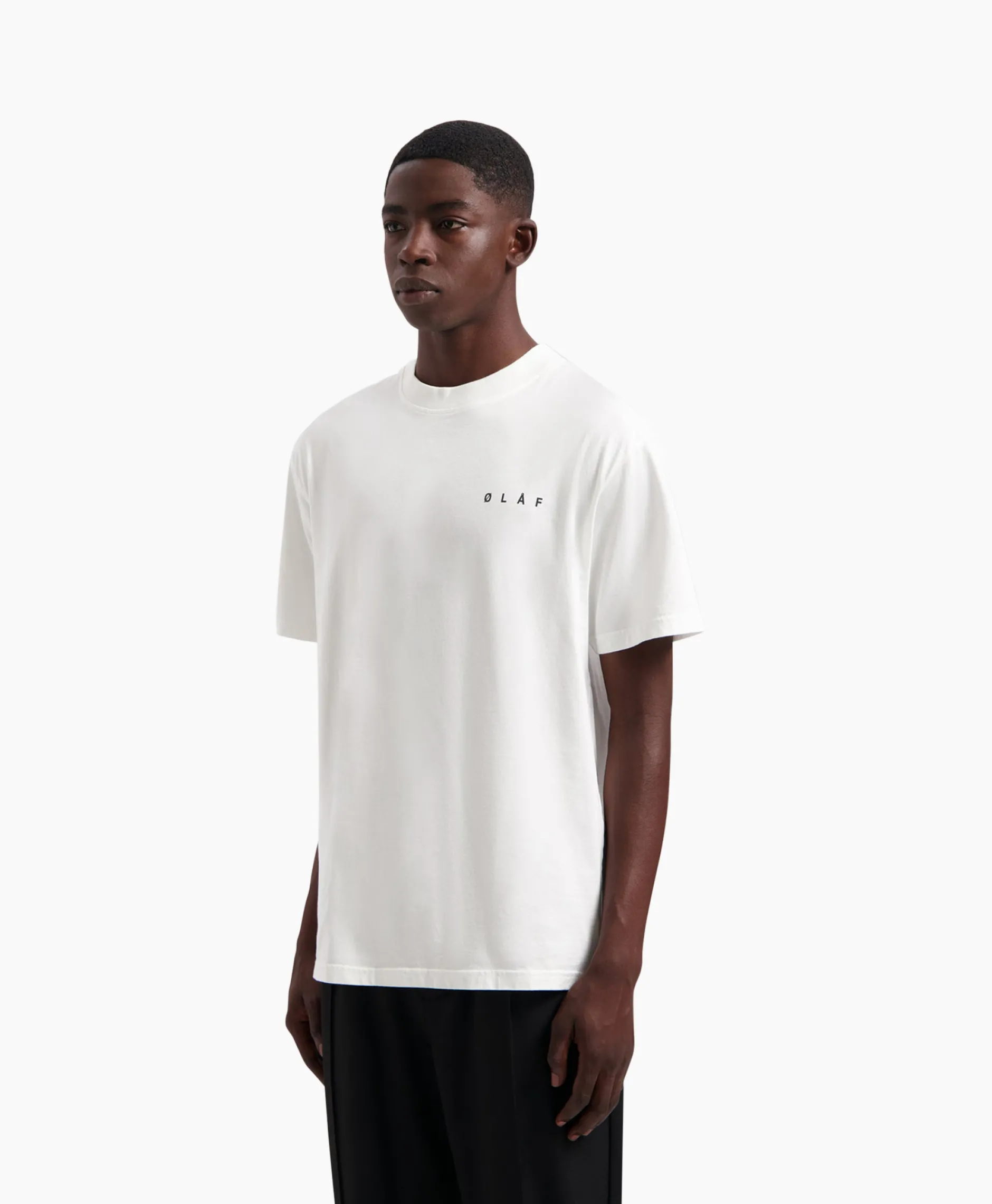 Heren Olaf Hussein T-Shirts*T-Shirt Blur Face Wit