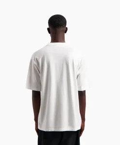 Heren Olaf Hussein T-Shirts*T-Shirt Blur Logo Wit