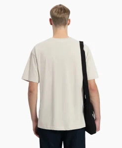 Heren Olaf Hussein T-Shirts*T-Shirt Korte Mouw Block Beige
