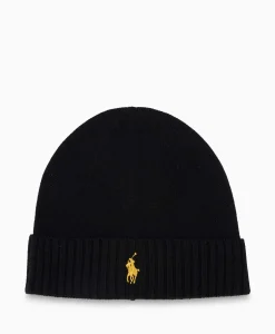 Heren Ralph Lauren Mutsen*Muts Cold Weather Zwart Dessin