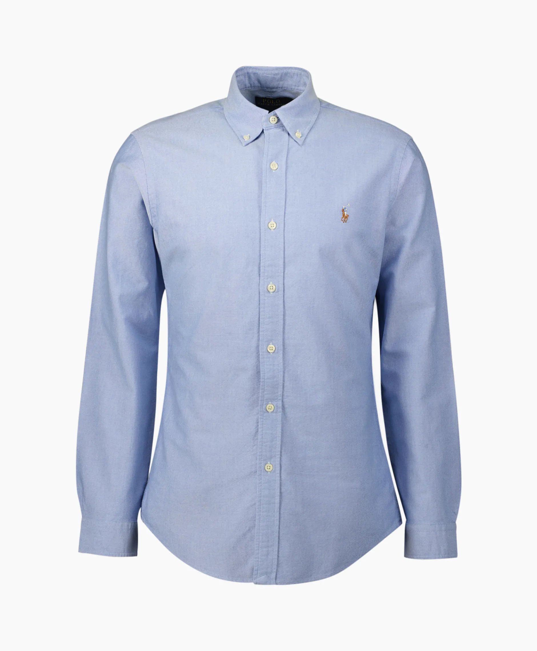 Heren Ralph Lauren Overhemden*Overhemd Classic Oxford Midden Blauw
