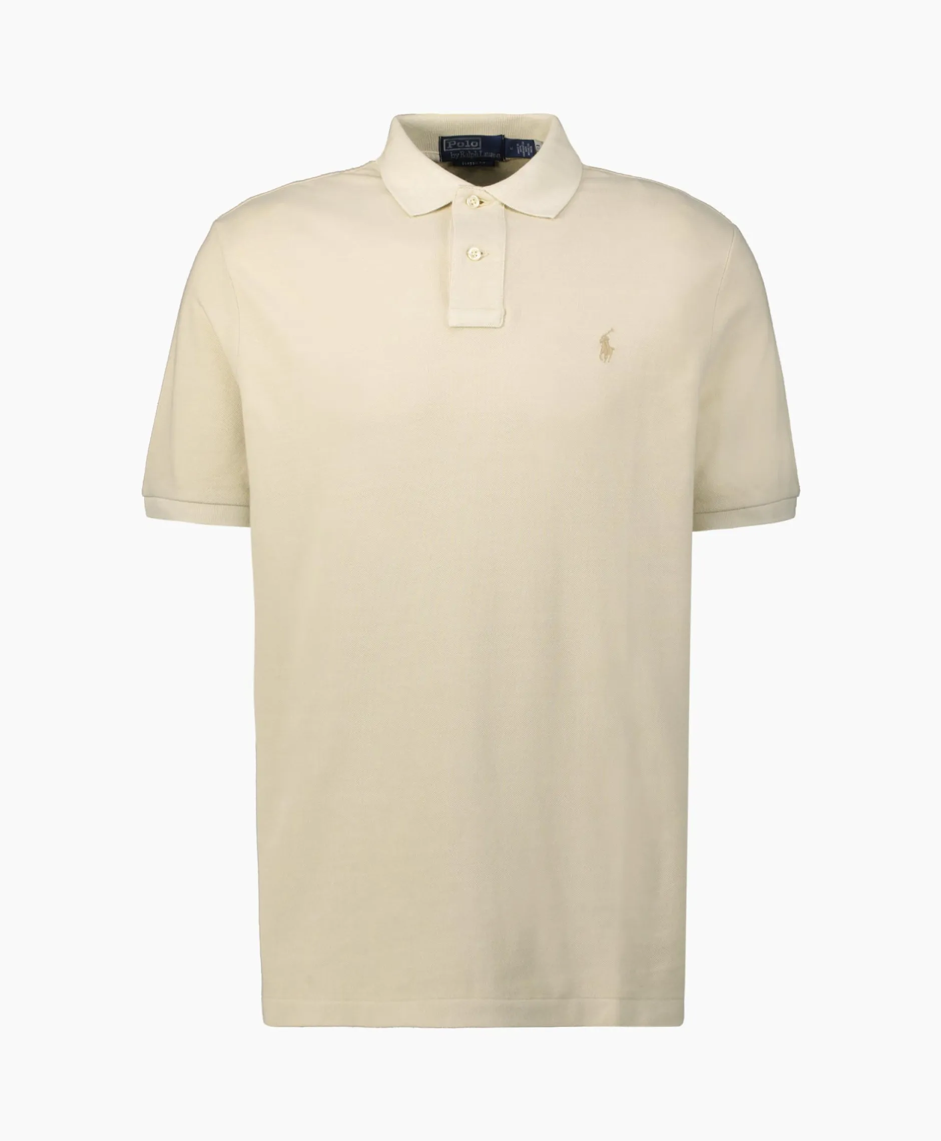 Heren Ralph Lauren Polo's*Polo Cotton Garment Dyed Ecru