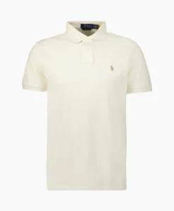 Heren Ralph Lauren Polo's*Polo Short Sleeve-Knit Zand