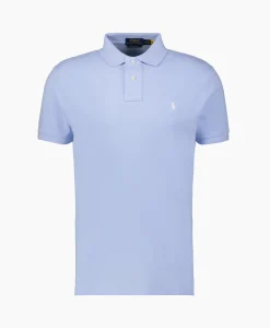 Heren Ralph Lauren Polo's*Polo Short Sleeve-Knit Licht Blauw