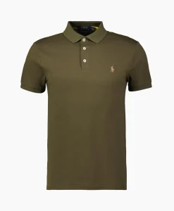 Heren Ralph Lauren Polo's*Polo Short Sleeve Knit Olijf