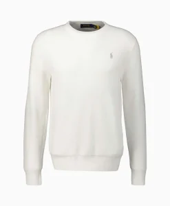 Heren Ralph Lauren Truien*Pullover Cotton Long Sleeve Wit