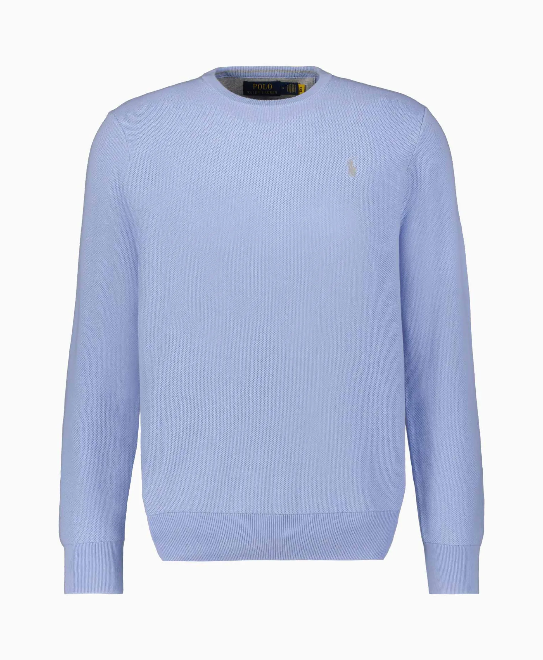 Heren Ralph Lauren Truien*Pullover Cotton Long Sleeve Licht Blauw