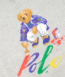 Heren Ralph Lauren Truien*Sweater Paint Bear Grijs