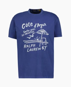 Heren Ralph Lauren T-Shirts*T-Shirt Korte Mouw Short Sleeve Cote D'Azur Petrol