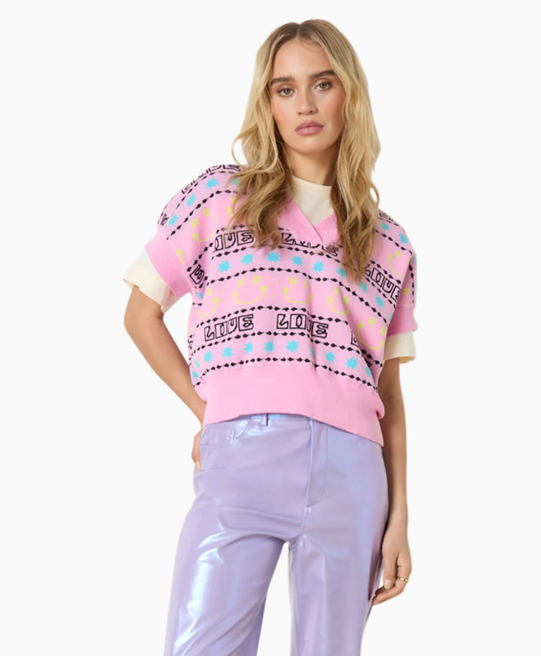 Dames Refined Department Gilets*Gilet Allyl Paars