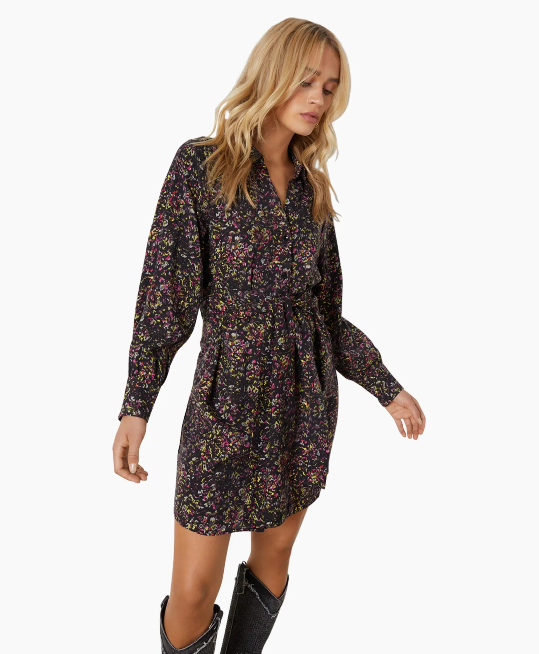 Dames Refined Department Bruiloftskleding*Mini Jurk Marta Grijs