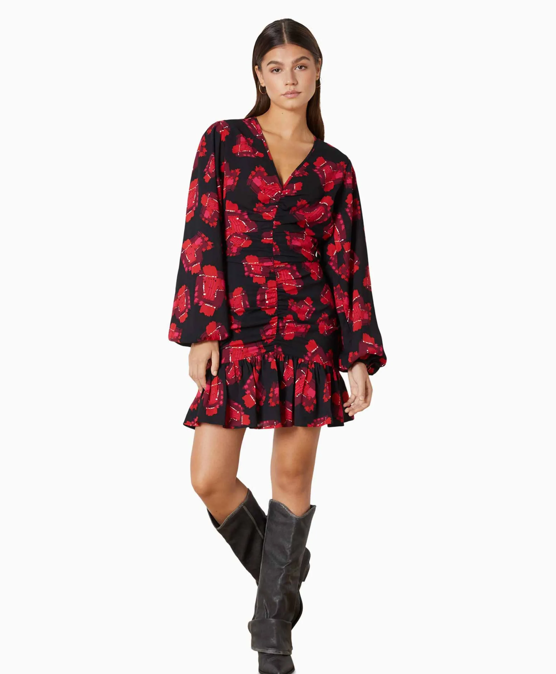 Dames Refined Department Bruiloftskleding*Mini Jurk Sisi Rood