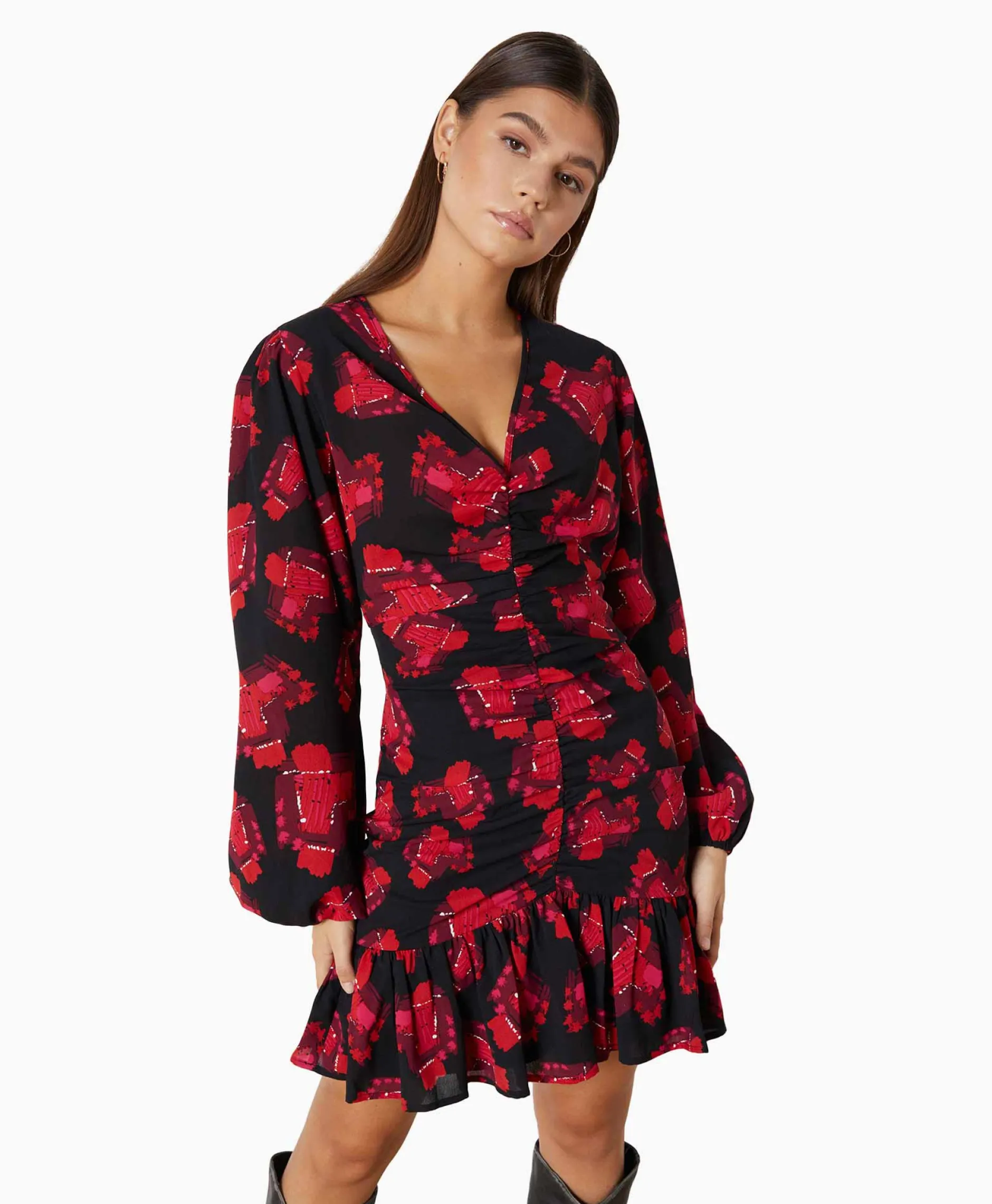 Dames Refined Department Bruiloftskleding*Mini Jurk Sisi Rood