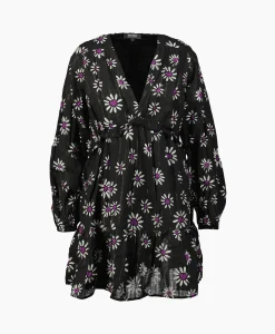 Dames Refined Department Bruiloftskleding*Mini Jurk Monica Zwart