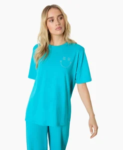 Dames Refined Department T-Shirts & Tops*T-Shirt Korte Mouw Mexie Blauw