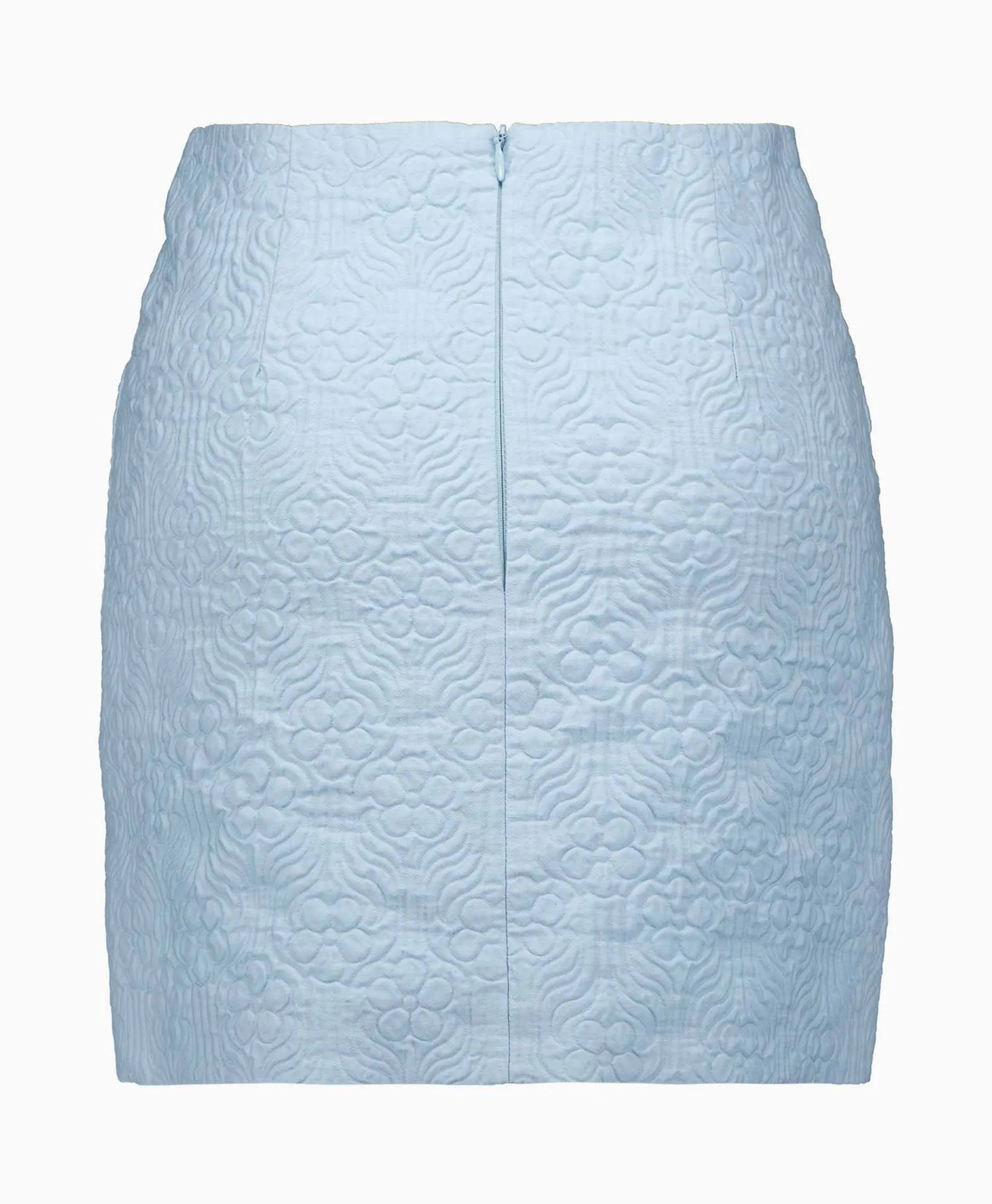 Dames Róhe Rokken*Rohe Minirok Short Jacquard Skirt Blauw