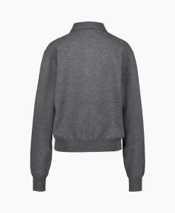 Dames Róhe Truien*Rohe Pullover Wool Cashmere Polo Grijs