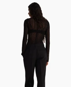 Dames Róhe T-Shirts & Tops*Rohe Top Lace Zwart