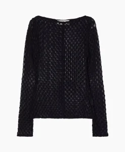 Dames Róhe T-Shirts & Tops*Rohe Top Lace Zwart