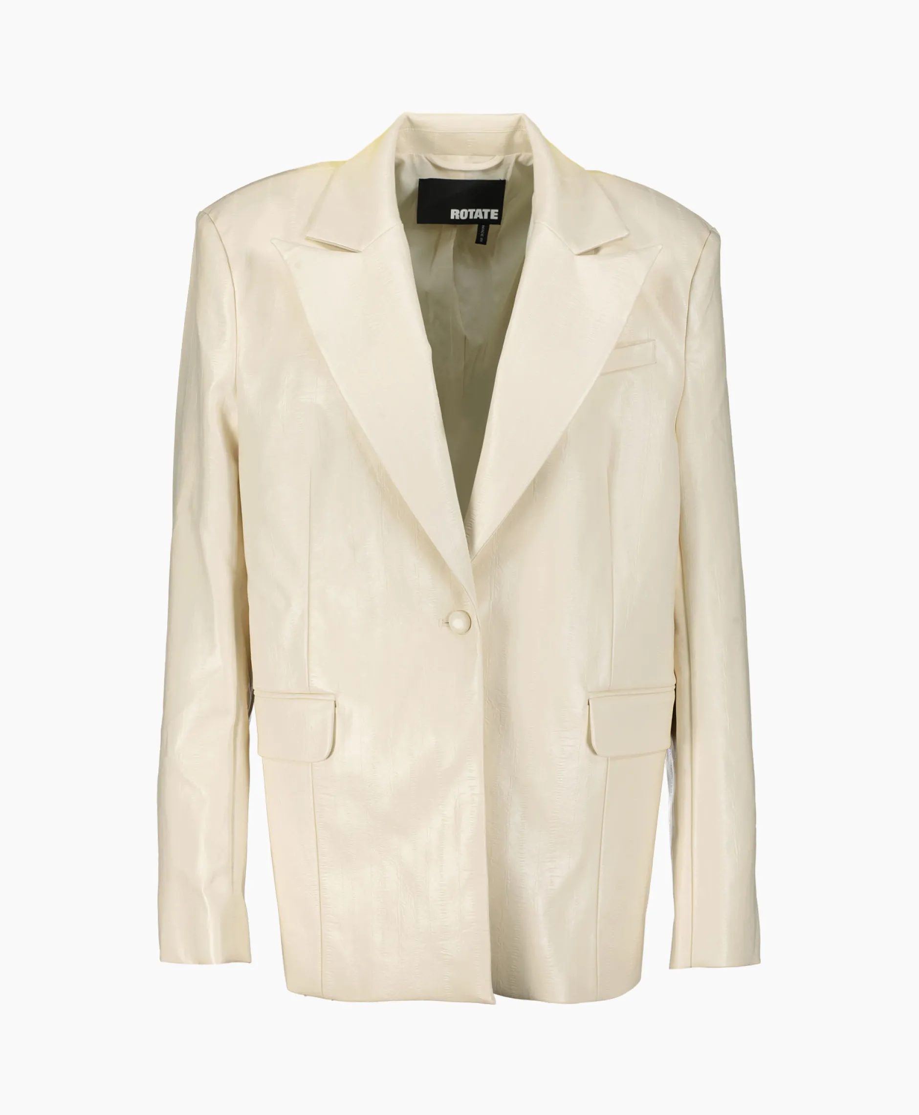 Dames Rotate Blazers*Blazer Textured Oversized Wit