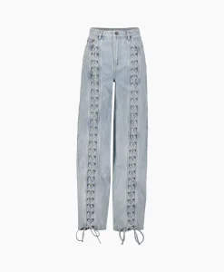 Dames Rotate Broeken*Jeans Denim Laced Legj Blauw