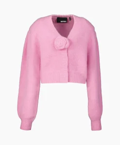 Dames Rotate Vesten*Vest Knit Cropped Pink