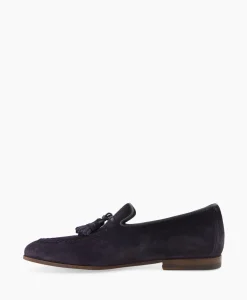 Heren Santoni Instappers*Loafer Doodling-Rvr Donker Blauw