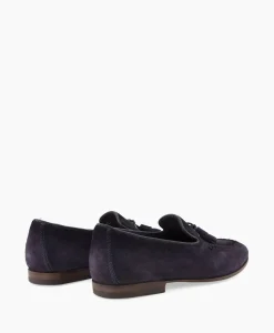 Heren Santoni Instappers*Loafer Doodling-Rvr Donker Blauw
