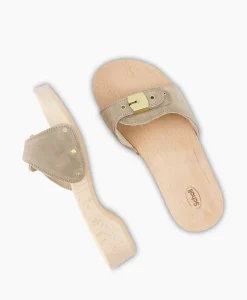 Dames Scholl Iconic Sandalen*Sandaal Pescura Heel Beige