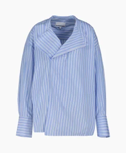 Dames Sea Me Happy Blouses*Blouse Penelope Poplin Licht Blauw