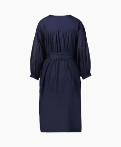 Dames Sea Me Happy Jurken*Mini Jurk Balloon Short Double Layered Donker Blauw