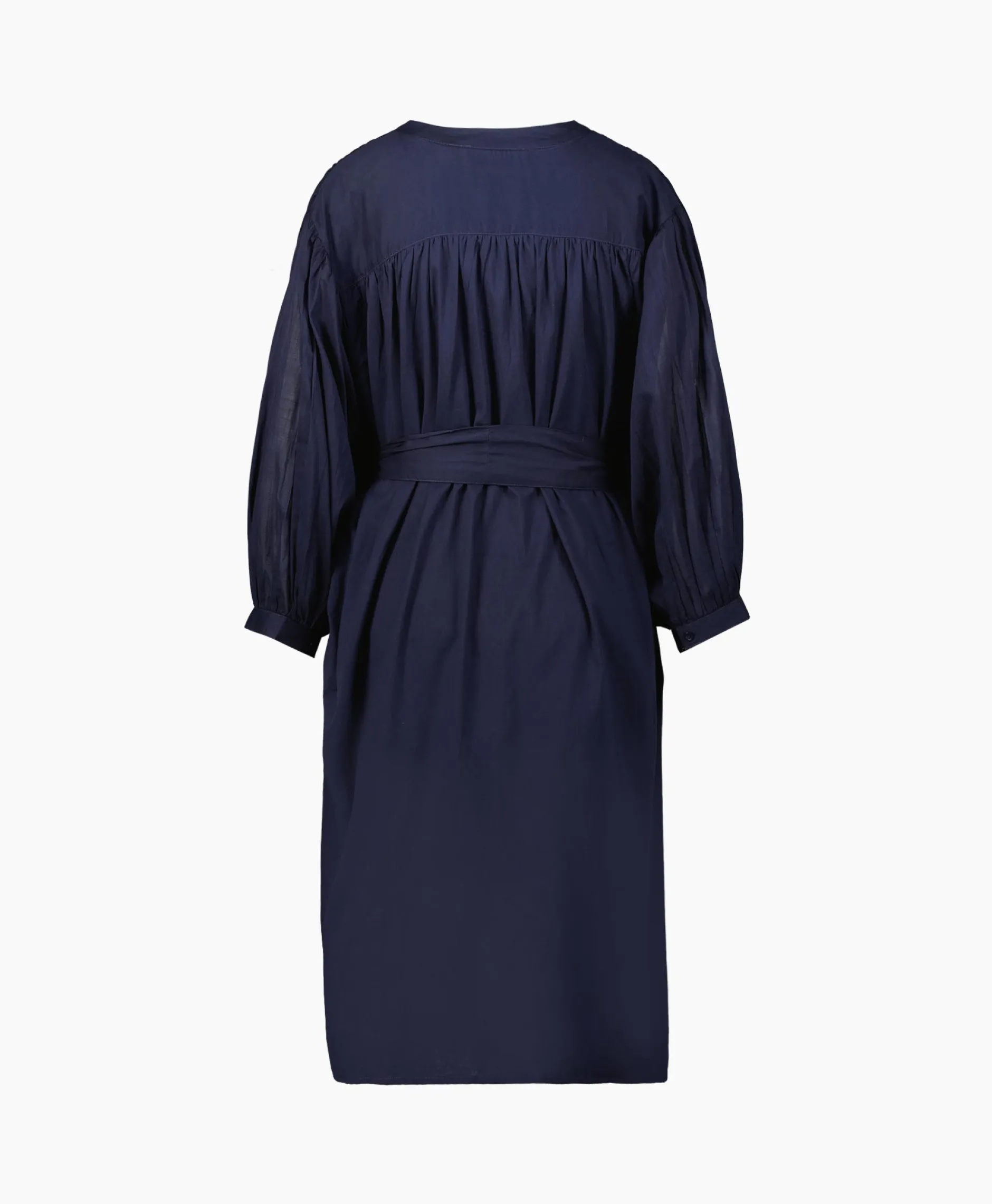 Dames Sea Me Happy Jurken*Mini Jurk Balloon Short Double Layered Donker Blauw