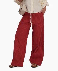 Dames Sea Me Happy Broeken*Pantalon Riley Woven Donker Rood