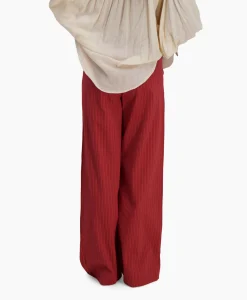 Dames Sea Me Happy Broeken*Pantalon Riley Woven Donker Rood