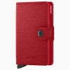 Dames Secrid Portemonnees*Portemonnee Miniwallet Crisple Rood