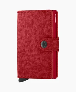 Dames Secrid Portemonnees*Portemonnee Miniwallet Crisple Rood