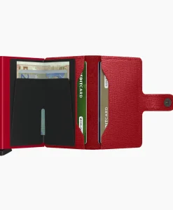 Dames Secrid Portemonnees*Portemonnee Miniwallet Crisple Rood