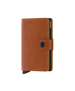 Heren Secrid Portemonnees*Portemonnee Miniwallet Perforated Bruin
