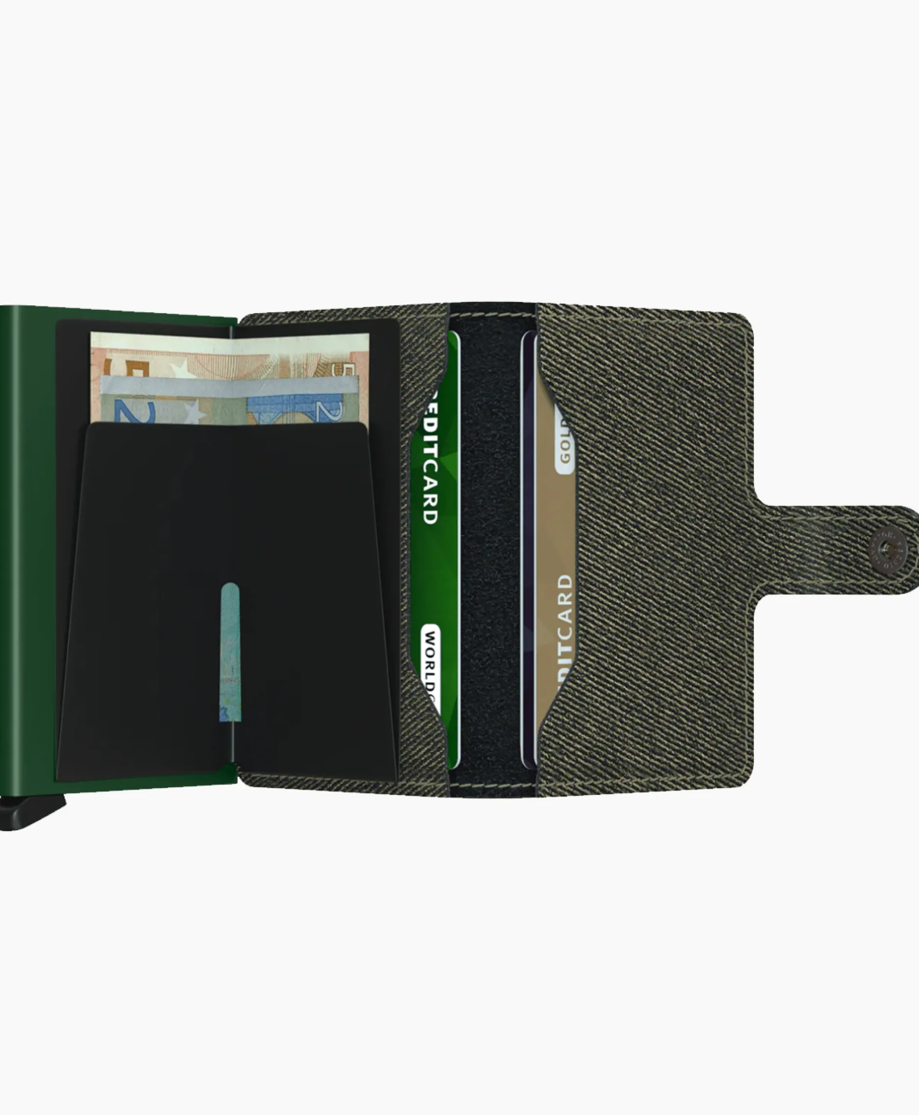 Heren Secrid Portemonnees*Portemonnee Miniwallet Twist Groen