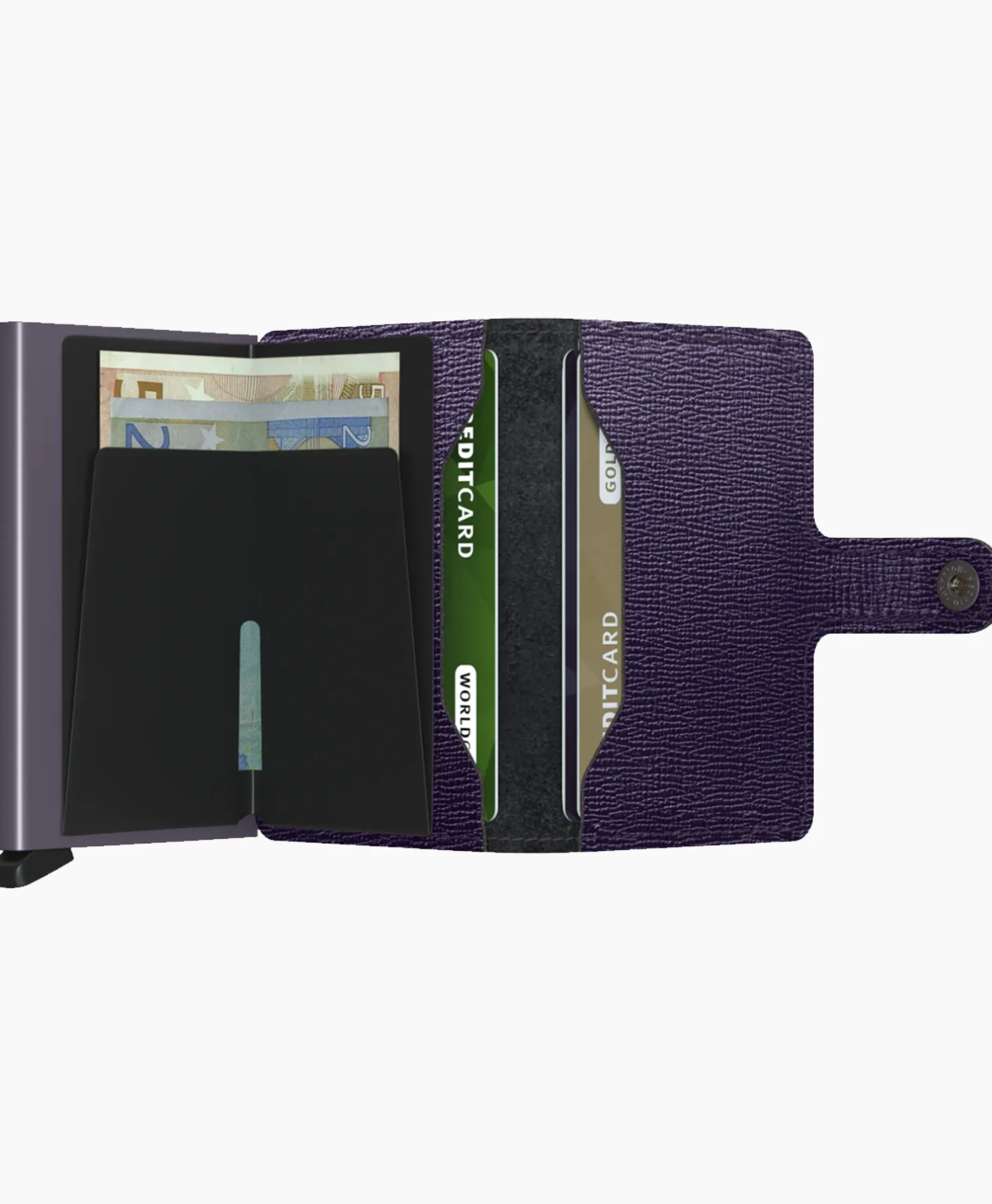 Dames Secrid Portemonnees*Portemonnee Miniwallet Crisple Midden Paars